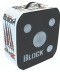 Open Archery Target for Youth 16 Inch With 40 Lb Draw Compatibility, easy arrow removal, white circles on black surface