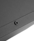 Close-up of Heavy Duty Steel EV Charger Roof Cover Universal Wall Mount Awning screw detail, smooth finish for durability.