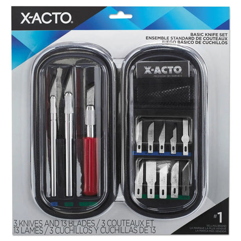 Workhorse Craft Knife Set With Three Knives And Thirteen Blades In A Soft Carry Case Built For Arts And Crafts And Pro Level Cutting Tasks