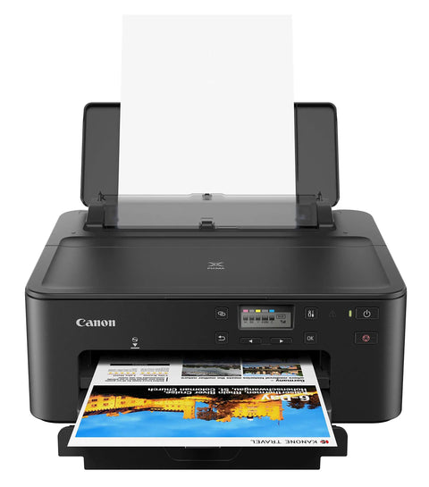 Front view of PIXMA TS702a Wireless Single Function Printer With AirPrint And Mopria For Easy Mobile Printing Black Energy Star Certified