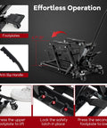 Beefed Up 1500 Lbs Hydraulic Motorcycle Lift for Dirt Bikes ATVs and UTVs with footplates, long handle, four wheels