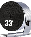 Self Adhesive Pipe Insulation Wrap For Water Lines Foam Tube Heat Tape For Outdoor Pipes Winter Protection, 4" x 33' roll