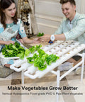 People using Hydroponic Grow Kit With 36 Plant Sites One Layer PVC U Pipe System Water Pump And Timer Nest Baskets And Sponges