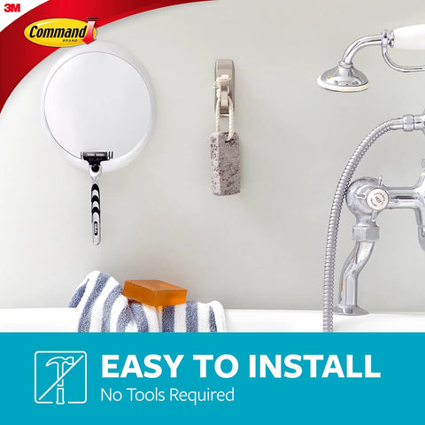 Fog Resistant Shower Mirror With 2 Water Resistant Strips For Damage Free Bathroom Organization No Tools Required Holds Stronger Than Suction Cups Great For Shaving In The Shower