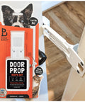Heavy Duty Cat Door Prop That Holds Your Interior Door Cracked For Easy Roaming While Locking Dogs Outta Play Areas A Genuinely No Fuss portable door stopper, packaging and product display.
