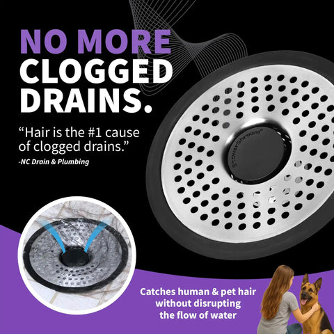 Inside Drain Hair Catcher For 4 Inch Shower Drains Stainless Steel Shield With Easy Cleanup Keeps Hair Out Of The Pipes