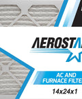 Front view of 14x24x1 MERV 11 Pleated HVAC Filter Pack Of 6 For Homes And Offices Fits Standard 1 Inch Slots