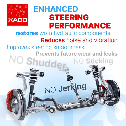 Power Steering Fluid Additive EX120 Revitalizant For Steering System Booster Wear Protection And Pump Howl Elimination Repairs Hydraulic Components Quiet Steering Metal Repair Conditioner And Protective Fluid Treatment