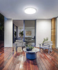Patio with Eight Point Seven Inch LED Ceiling Light Flush Mount Waterproof IP54 1500 LM 15W 5000K Daylight White Round