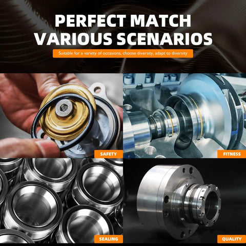 Beefed Up Outer Axle Knuckle Tube Seal Kit with Inner Seal Snap Ring Needle Bearing and Thrust Washer for Ford 1998 2004