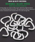 1000 Pack 3/8 Inch Galvanized Hog Rings Assortment Kit For Upholstery And Furniture Use Pro Grade Heavy Duty Rings