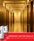 FireHorse All In One LED Driver And Emergency System installed in a well-lit hallway for linear lighting application.