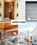 WiFi Enabled Smart Lock Box For Homes And Rentals With Remote Access And Key Sharing shown in diverse real estate contexts