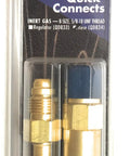Inert MCN Quick Connect Coupler For Fast Machine To Inert Hose Hookup With Built In Check Valve Brass Body Heavy Duty Fit
