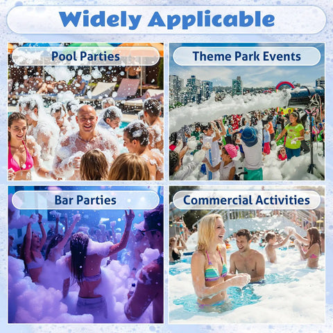 High Output Foam Powder For Bubble Machines 12 Pack 1 Pound Each Makes 26 Gallons Per Packet Ideal For Parties Weddings