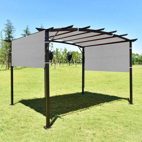 Installed 4 By 5 Feet Sun Shade Sail With Durable Grommets Heavy Duty UV Blocking Mesh for Outdoor Patio Deck or Porch