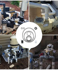 O-Ring Rebuild Repair Kit For Pool Pumps That Keeps Your Pentair SuperFlo SuperMax Running Smooth Includes Pump Union O-Rings Drain Plug O-Rings Water Slinger And US Seal PS-200 Shaft Seal shown with pool pump installations
