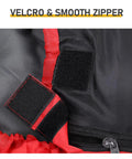 Cozy Cold Weather Sleeping Bag For Adults Perfect For Backpacking And Camping Lightweight with velcro and zipper close-up