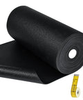 Heavy Duty Tool Box Drawer Liner Kit 16 Ft By 16 In Black PVC Non Slip Mat Thick Triple Layer Foam Cabinet Liner No Residue Reusable Ideal For Tool Chests Shelves And Drawers Includes Knife And Tape Measure