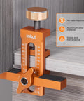 Pro Grade Aluminum Cabinet Door Alignment Jig For Frameless And Face Frame Install, adjustable tool on cabinet edge