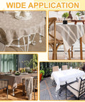 Four Pack Must Have Crystal Tablecloth Weights With Metal Clips on garden tables and outdoor picnics