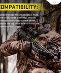Hunter with crossbow featuring Arrow Retention Brush For Improved Grip And Alignment, Quiet Shooting And Vibration Reduction