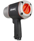 Shop Grade 3/4 Inch Drive Air Impact Wrench Featuring 1400 Ft Lbs Torque And 6000 Rpm Speed And Adjustable Pneumatic Mechanic Tool shown from the side.