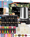 Complete Candle Making Kit With Wax Melter And Supplies For Beginners And Adults Including Beeswax Blocks, 500W Electric Stove