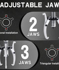 Adjustable jaw options for Heavy Duty Hydraulic Gear Puller 15 Ton Capacity With Adjustable 2 Or 3 Jaws Bearing Hub Separator