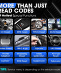 Bluetooth OBD2 Scanner For iPhone And Android With Full System Diagnostics AutoVIN 19 Reset Functions display