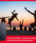 1TB Portable SSD With Up To 800 MB Per Second Read Speeds, USB C And USB 3.2 Gen 2, drive with silhouettes at sunset