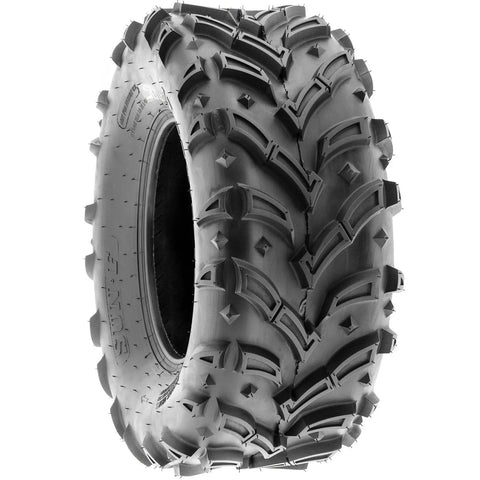 A024 25x10-12 ATV UTV Mud Trail Tire 6 Ply Heavy Duty All Terrain Grip For Mud Sand And Rocks On 12 Inch Rims Rugged Off Road
