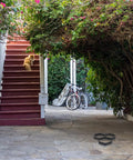 Hexagonal Concrete Molds For Pavers And Stepping Stones Reusable Flexible Walkway Molds visible in a garden setting