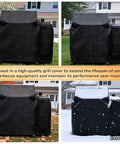 Heavy Duty Waterproof Pellet Grill Cover For Backyard Beast 1200 And RT 1000 Wood Pellet Grills in different weather conditions