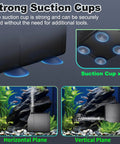 Ultra Quiet Submersible Pump 200GPH 800 L Per H 15W With Overheating Protection showing strong suction cups and flow in aquarium setup