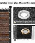 Privacy Fence Screen 6 Foot By 50 Foot Heavy Duty 170GSM HDPE Mesh Delivers 95 Percent Backyard Privacy with reinforced grommets