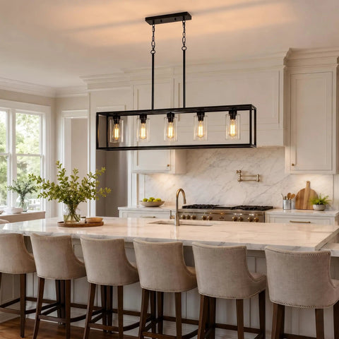 Dope 3 Light Dining Room Fixture With Modern Farmhouse Vibe over kitchen island