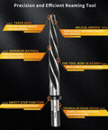 Pro Grade M2 HSS Tapered Reamer Drill Bit features explained with durability, design, and material benefits highlighted.