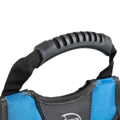 Pro Grade Heavy Duty Utility Pouch With Multiple Pockets Built In Knife Slot 59 Inch Belt And Three Way Carry System handle
