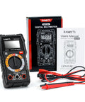 Pro Grade Digital Multimeter 4000 Counts for Home and Auto Use, Voltage Tester With ACDC Readings, Ohms, Continuity, Diode, Capacitance, NCV, Handy Battery Indicator, DIY Electrical Tool, with probes and manual