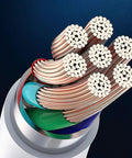 7 In 1 Power Strip Surge Protector With 30W Rapid Charging showing multiple copper wire strands inside a durable casing.