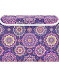 Totally Solid Collapsible Storage Bins With Lids And Heavy Duty Handles For Bedroom Closet Organization Thick Fabric Organizer Box in purple floral pattern