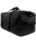 Heavy Duty 110L 30 Inch Duffel Bag For Cargo Gear Made From Water Resistant Polyester With End Handles Extra Durable Black Travel Tote