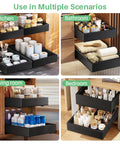 Heavy Duty Slide Out Cabinet Organizer Full Extension Roll Out Shelf With Super Smooth Glide, multiple scenarios kitchen bathroom living room bedroom