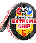Close-up of Magnetic Tape With Adhesive Backing 10 Feet Long By Half Inch Wide DIY Friendly Lightweight Magnetic Strip For Crafts And Organization