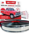 All-Fit chrome body side molding roll, 26 ft OEM trim for 1973–1987 Chevy C10/GMC trucks