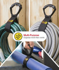 Assorted Three Pack Heavy Duty Easy Carry Straps With Built In Handle for cords, hoses, and yoga mats organization.