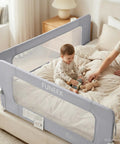 Swing Down Bed Rail Guard For Toddlers 59 Inch Long For King Twin Full Queen Beds Built Tough With Reinforced Alloy Steel Frame