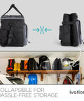 Portable Electric Cooler Bag And Thermoelectric Travel Fridge With 18 Liter Soft Sided Build DC 12 Volt Car Plug Case for collapsible storage.