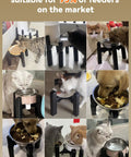 Fully Adjustable Extra Large Dog Bowl Stand For Big Paws Custom Height Width Length Sturdy Pet Water Dispenser Holder Stand Only used by dogs and cats, featuring adjustable height for comfort.